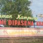 Tugu Selamat Datang Kampung Bumi Dipasena Abadi, Rawajitu Timur, Tulang Bawang, Lampung.SUARA UTAMA.ID