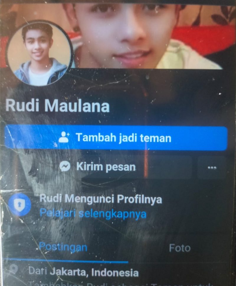 Foto Diduga Akun Pelaku Vidio Call Tidak senonoh