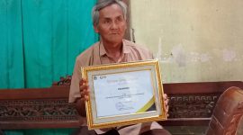 Foto penghargaan dari KPP Pratama Boyolali pada Agustus 2023.foto (yull/fokusjateng.com)