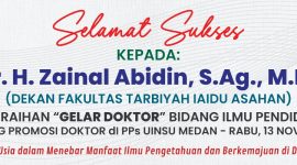 Dokumentasi Suhardi : Promosi Doktor Zainal Abidin