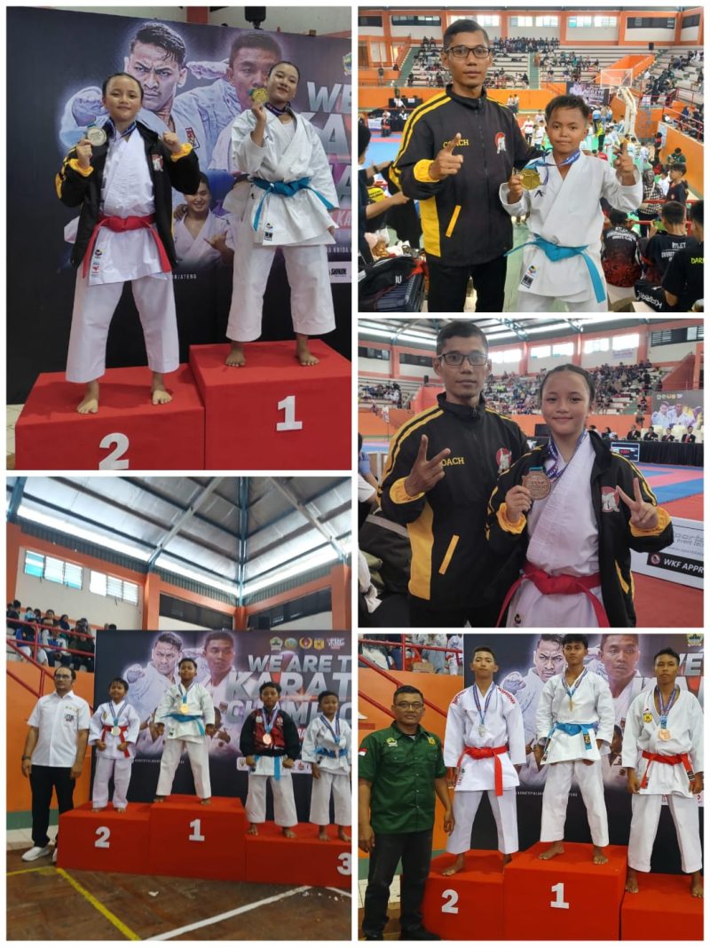 Foto: Dojo Dharmawangsa Kodim Purbalingga Raih 22 Medali Kadisporapar Jateng Student Open Karate Championship 2024 yang diselenggarakan di GOR Satria Purwokerto, pada 7-8 Desember 2024.
