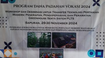 Workshop dan Diseminasi Teknologi pertanian modern