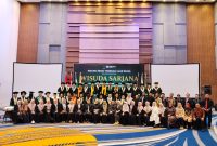 Foto: Prosesi wisuda ke-V dan ramah tamah Institut Parahikma Indonesia (IPI) di Ballroom Hotel Four Points By Sheraton Makassar  pada hari Selasa (17/12/2024).
