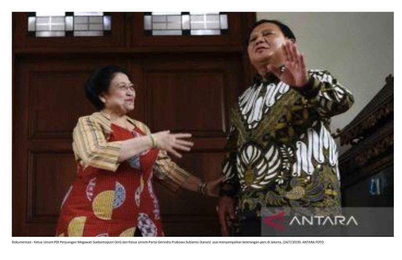 foto pertemuan megawati dan prabowo 2019