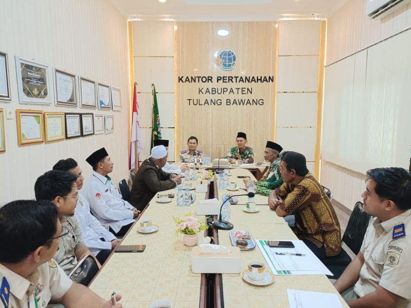 PDM Tulang Bawang Melakukan Audensi dengan BPN Tulang Bawang. Suarautama.id|| Nafian Faiz.