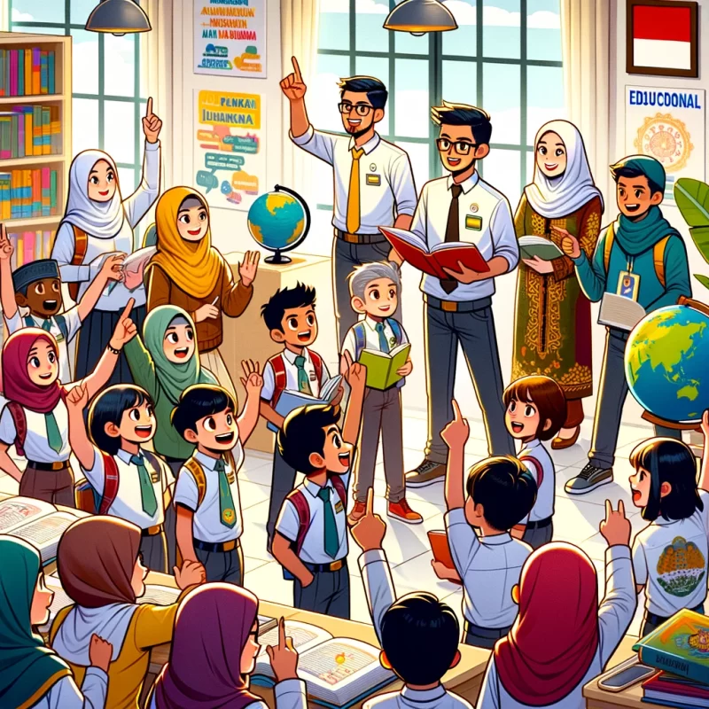 Ilustrasi: Guru, Siswa, dan Budaya Bertanya. Suarautama.id