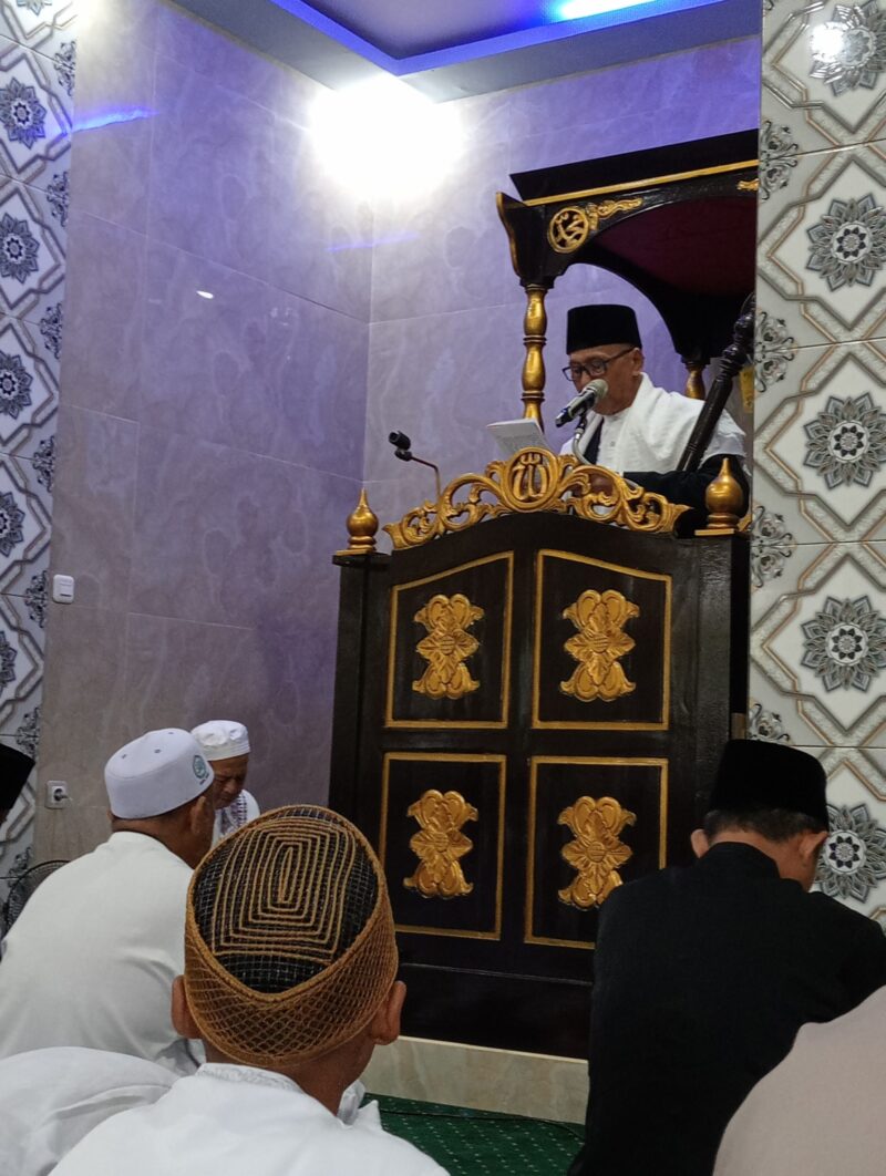 Khutbah Idul Fitri KH. M. Khozin Kharis di masjid Al-Amin Jatisari 