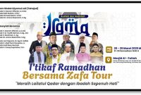 I'tikaf Ramadhan (Irama) Bersama Zafa Tour yang dilaksanakan pada 10 Malam Terakhir Ramadhan di Masjid Al-Fattah Jln. Ampibi Kecamatan Kemuning Palembang, dimulai pada Kamis malam (20/3) (Photo : Suara Utama / Zahruddin Hodsay)