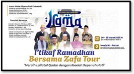 I'tikaf Ramadhan (Irama) Bersama Zafa Tour yang dilaksanakan pada 10 Malam Terakhir Ramadhan di Masjid Al-Fattah Jln. Ampibi Kecamatan Kemuning Palembang, dimulai pada Kamis malam (20/3) (Photo : Suara Utama / Zahruddin Hodsay)