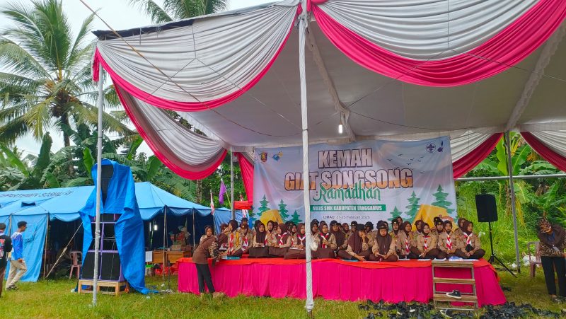 Pembukaan Kemah Pramuka Giat Songsong Ramadhan (GSR) III Tahun 2025 Meriah Di Tanggamus