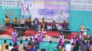 TP. PKK Kabupaten Yahukimo, Menggelar Konser dan KKR Hari Ke 2 Dalam rangka Paskah 2025 Berjalan Tertib Aman
