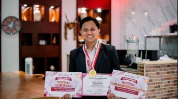 FOTO : Hilman Hidayat juara 1 most inspiration leader dlm global youth innovation summit.DOK (Ilham Akbar/SUARA UTAMA)