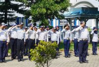 Dinas Perhubungan Pemerintah Kabupaten Pemalang Provinsi Jawa Tengah sedang Upacara (Sumber : Dishub Pemkab Pemalang)