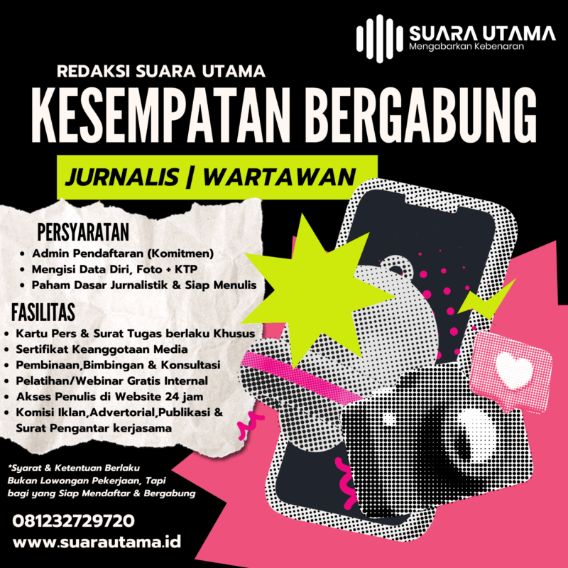Gabung Sekarang! Jadi Bagian dari Jurnalis Anti-Hoax Suara Utama