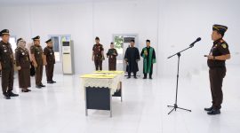 Acara pelantikan eselon IV dilingkungan Kejari Kampar