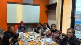 Usai TP PKK kabupaten dogiyai gelar rapat rangkaian kegiatan pelantikan.