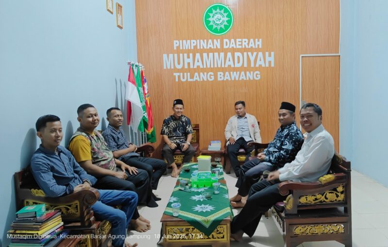 PDPMTulangBawang saat silaturahmi ke PDM Tulang Bawang. SUARA UTAMA.ID