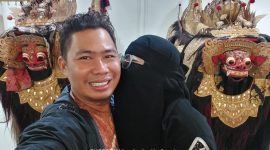 FOTO : Mas Andre Hariyanto dan Aisyah Putri Widodo saat di Pulau Dewata Bali (Andre Hariyanto/SUARA UTAMA)