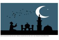 seorang Muslim berdoa pada malam 1 Muharam