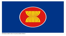 FOTO Bendera ASEAN  2025. BY Tonny Rivani/SUARA UTAMA ID