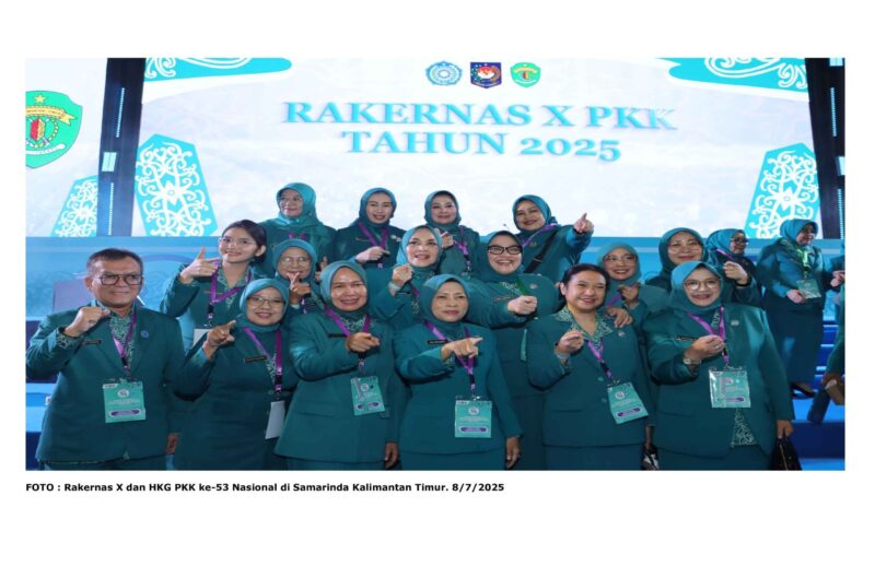 FOTO : Rakernas X dan HKG PKK ke-53 Nasional di Samarinda Kalimantan Timur. 8/7/2025