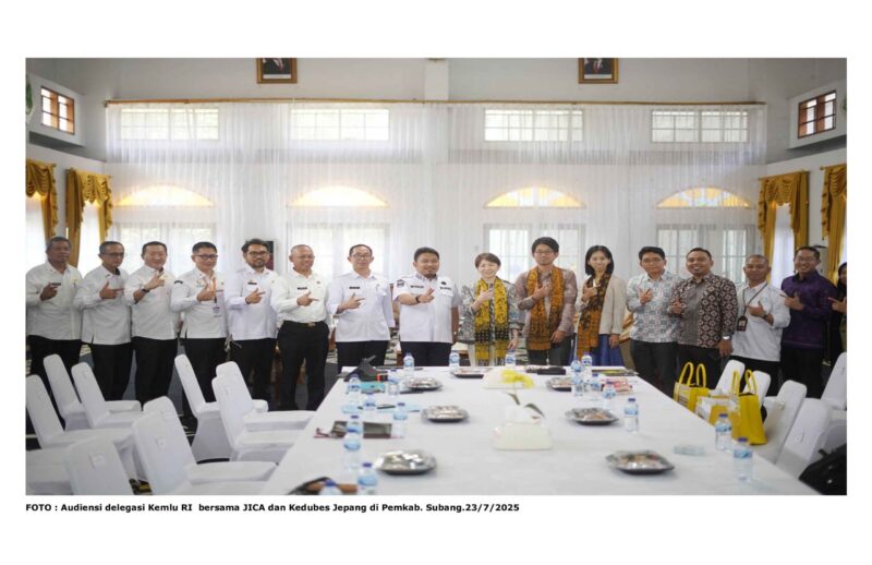 FOTO : Audiensi delegasi Kemlu RI  bersama JICA dan Kedubes Jepang di Pemkab. Subang.23/7/2025