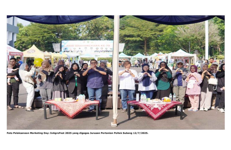 Foto Pelaksanaan Marketing Day: InAgroFest 2025 yang digagas Jurusan Pertanian Poltek Subang 12/7/2025.