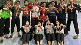 FOTO : PSHT Kuantan Singingi Raih 9 Medali di Ajang Riau Championship 1 (Nano Irawan/SUARA UTAMA)