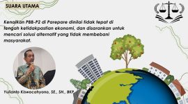 Yulianto Kiswocahyono, SE., SH., BKP, Konsultan Pajak, memberikan penjelasan mengenai dampak negatif kenaikan PBB-P2 terhadap masyarakat dan ekonomi daerah, yang dapat membebani rakyat di tengah ketidakpastian ekonomi.
