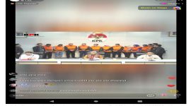 Foto Konferensi Pers menetapkan 11 tersangka kasus dugaan pemerasan terkait pengurusan sertifikat K3 di lingkungan Kemenaker RI 22/8/2025.(Foto KPK)