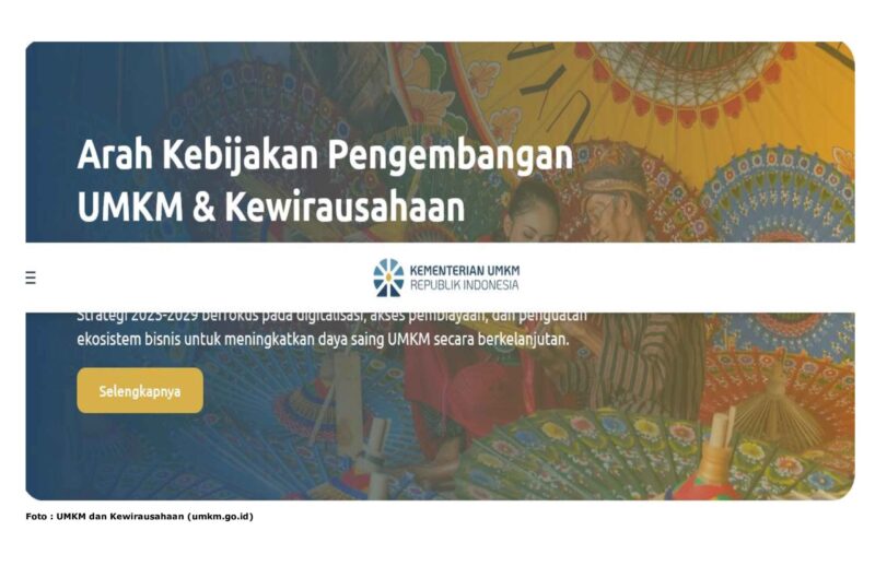 Foto : UMKM dan Kewirausahaan (umkm.go.id)
