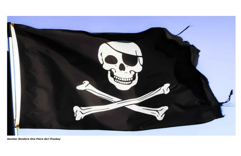 Gambar Bendera One Piece dari Pixabay