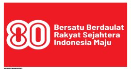 Logo HUT ke-80 RI  vector. (Dok.Setneg RI)