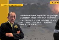 Yulianto Kiswocahyono menegaskan bahwa kemarahan rakyat dipicu sikap arogan pejabat dan tragedi ojol, namun tindakan anarkis seperti penjarahan tetap melanggar hukum. Ia menekankan pentingnya pejabat berempati melalui kebijakan yang pro-rakyat.