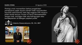 Yulianto Kiswocahyono, SE., SH., BKP, menekankan pentingnya sosialisasi pengelolaan pajak mandiri untuk menghindari kebingungan di kalangan pejabat publik, seperti yang dibahas dalam Suara Utama 24 Agustus 2025.