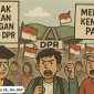 ilustrasi Massa aksi yang terdiri dari mahasiswa, pelajar, dan masyarakat sipil menggelar demonstrasi di depan Gedung DPR RI menolak rencana kenaikan tunjangan anggota DPR dan kenaikan pajak.