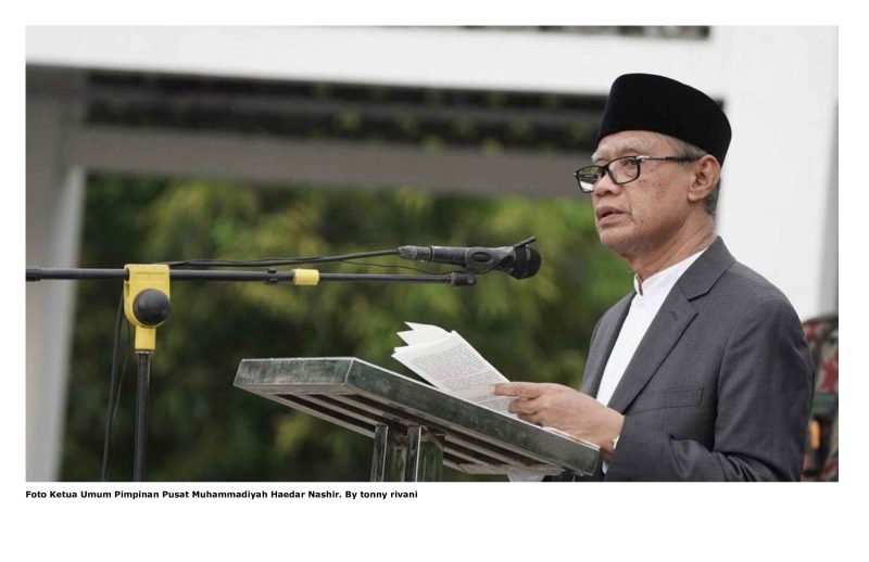 Foto Ketua Umum Pimpinan Pusat Muhammadiyah Haedar Nashir. By tonny rivani
