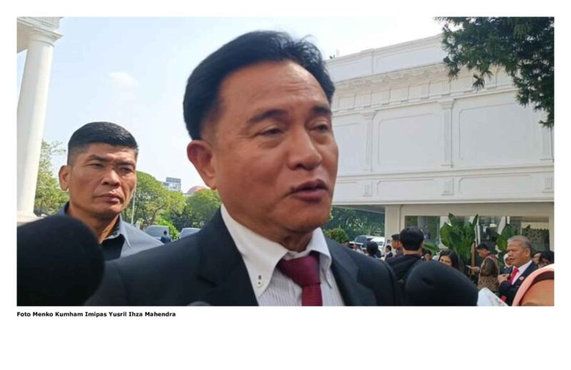 Foto Menko Kumham Imipas Yusril Ihza Mahendra


