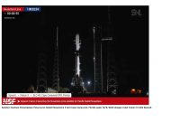 Gambar Ilustrasi Penampakan Peluncuran Satelit Nusantara 5 dari Cape Canaveral, Florida pada 10/9/2025 dengan roket Falcon 9 milik SpaceX. 