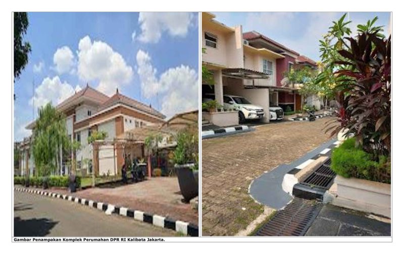 Gambar Penampakan Komplek Perumahan DPR RI Kalibata Jakarta.