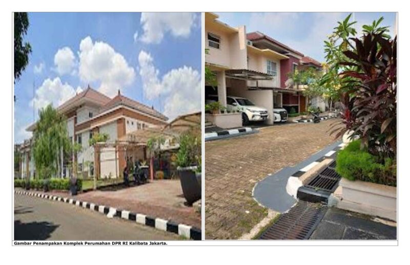 Gambar Penampakan Komplek Perumahan DPR RI Kalibata Jakarta.