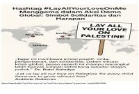 Ilustrasi Infografis global “Lay All Your Love on me” dan “Lay All Your Love on Palestine” by tonny rivani – Jurnalis SUARA UTAMA.