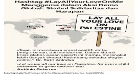 Ilustrasi Infografis global “Lay All Your Love on me” dan “Lay All Your Love on Palestine” by tonny rivani – Jurnalis SUARA UTAMA.