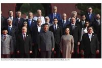 Ilustrasi Moment Presiden Prabowo Subianto berfoto sejajar dengan para pemimpin dunia dalam menghadiri parade militer China di Beijing, Rabu (3/9)