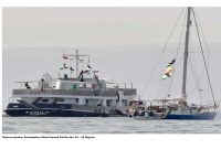 Ilustrasi gambar Penampakan Global Sumud Flotilla dari 40 – 50 Negara.