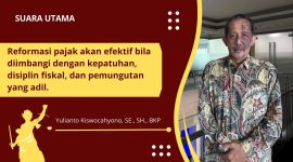 Yulianto Kiswocahyono soroti reformasi pajak Yunani: efektivitas hanya tercapai bila ada kepatuhan dan pemungutan adil.
