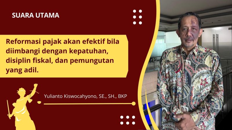 Yulianto Kiswocahyono soroti reformasi pajak Yunani: efektivitas hanya tercapai bila ada kepatuhan dan pemungutan adil.