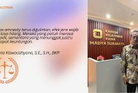 Yulianto Kiswocahyono, S.E., S.H., BKP, konsultan pajak senior sekaligus pengurus KADIN Jawa Timur, saat memberikan pernyataan terkait penolakan wacana Tax Amnesty Jilid III di Surabaya. Ia menegaskan bahwa pengampunan pajak berulang justru menghilangkan efek jera dan merugikan wajib pajak yang sudah patuh.