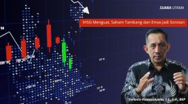IHSG kembali menguat pada perdagangan 23 September 2025, ditopang kenaikan saham tambang dan emas. Yulianto Kiswocahyono, S.E., S.H., BKP, menilai prospek saham BUMI dan EMAS masih menarik secara fundamental meski perlu diwaspadai potensi koreksi teknikal.