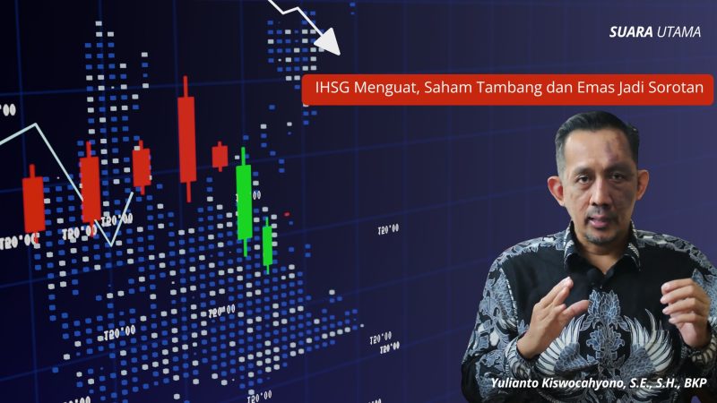 IHSG kembali menguat pada perdagangan 23 September 2025, ditopang kenaikan saham tambang dan emas. Yulianto Kiswocahyono, S.E., S.H., BKP, menilai prospek saham BUMI dan EMAS masih menarik secara fundamental meski perlu diwaspadai potensi koreksi teknikal.